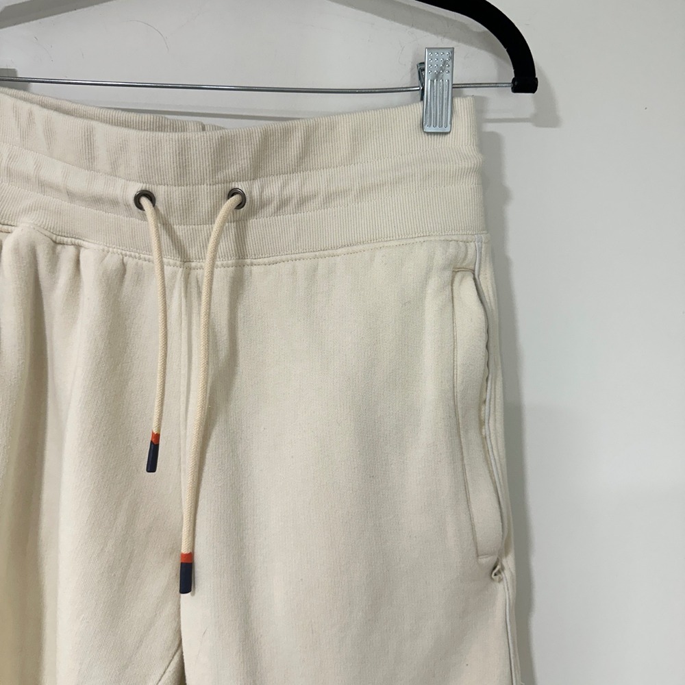 Cotopaxi Womens S Cream Organic Cotton Fleece Jogger Sweatpants Zip Pockets